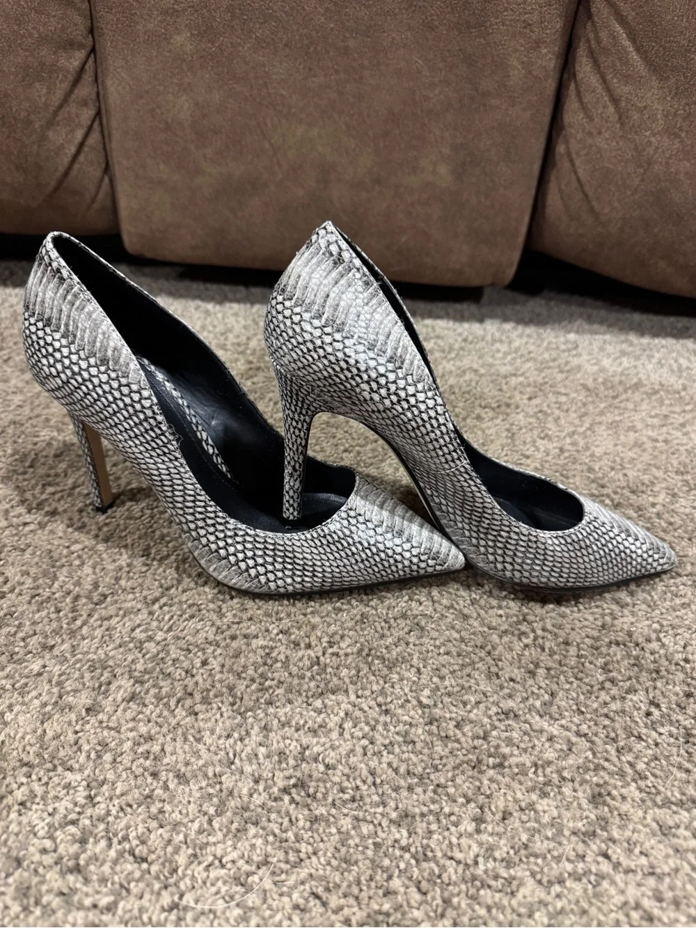 ALDO SNAKE SKIN GENUINE LEATHER 4” STILETTO
